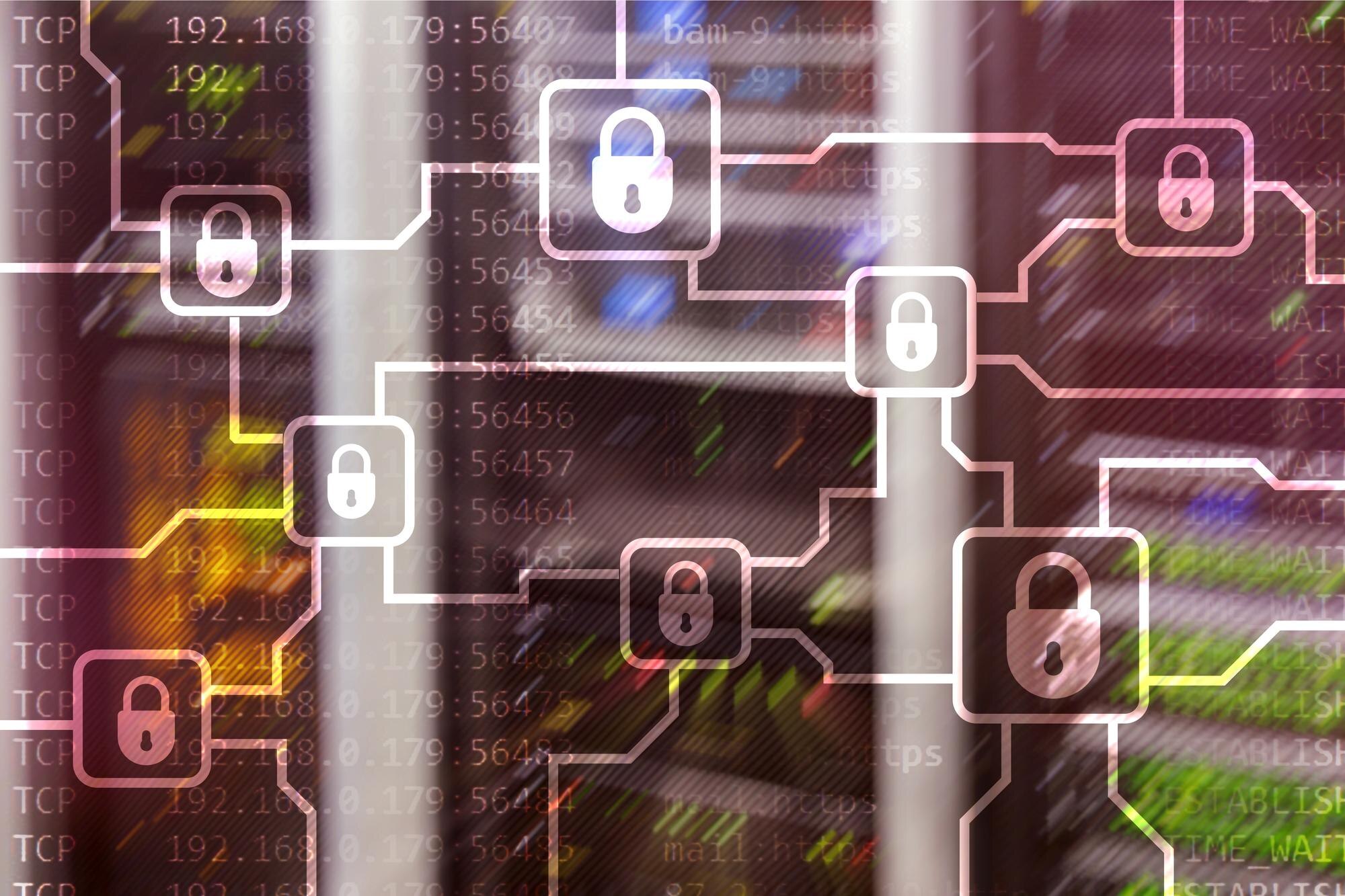 Havainnollistava kuva DDoS-hyökkäyksestä: bottiverkko tulvittaa kohdepalvelinta datalla.